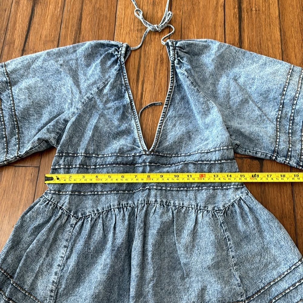 Free People Blue Denim Dress - Picture 4 of 7